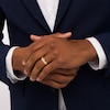 Thumbnail Image 2 of Men's 0.50 CT. T.W. Baguette and Round Diamond Alternating Nine Stone Wedding Band in 10K Gold
