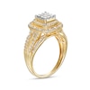 Thumbnail Image 2 of 0.50 CT. T.W. Composite Cushion-Shaped Diamond Double Frame Vintage-Style Engagement Ring in 10K Gold