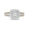 Thumbnail Image 3 of 1.25 CT. T.W. Certified Canadian Princess-Cut Diamond Double Frame Engagement Ring in 14K Gold (I/I1)