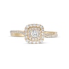 0.45 CT. T.W. Princess-Cut Diamond Double Frame Engagement Ring in 14K Gold (I/I2)
