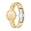 Thumbnail Image 1 of Ladies' Movado Sapphire™ Diamond Accent Gold-Tone PVD Watch with Gold-Tone Dial (Model: 0607550)