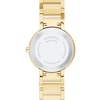 Thumbnail Image 2 of Ladies' Movado Sapphire™ Diamond Accent Gold-Tone PVD Watch with Gold-Tone Dial (Model: 0607550)