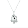 Thumbnail Image 1 of 0.04 CT. T.W. Diamond Ghost Pendant in Sterling Silver