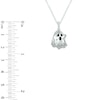 Thumbnail Image 2 of 0.04 CT. T.W. Diamond Ghost Pendant in Sterling Silver