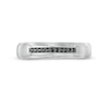 Thumbnail Image 3 of Vera Wang Love Collection Limited Edition Men's 0.085 CT. T.W. Black Enhanced Diamond Wedding Band in 14K White Gold