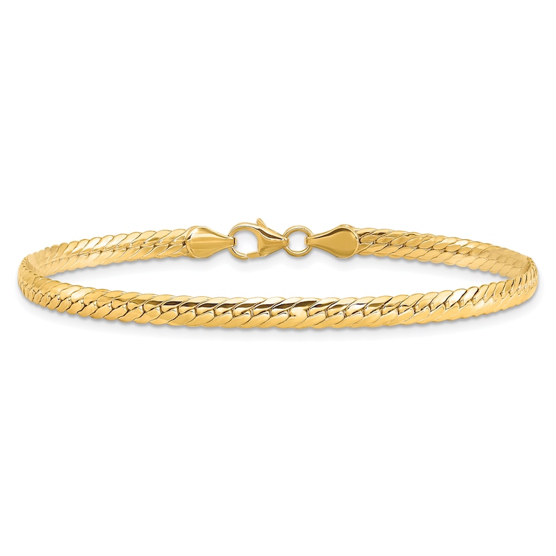 Main Image 1 of 3.0mm Snake Chain Bracelet in Hollow 14K Gold - 7.5"