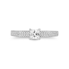 Enchanted Disney Ariel 0.95 CT. T.W. Princess-Cut Diamond Double Row Engagement Ring in 14K Two-Tone Gold