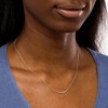 Thumbnail Image 2 of Diamond Accent Five Stone Multi-Shape Necklace in Sterling Silver