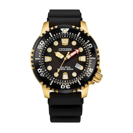 Men's Citizen Eco-Drive® Promaster Diver Strap Watch with Black Dial (Model: BN0152-06E)