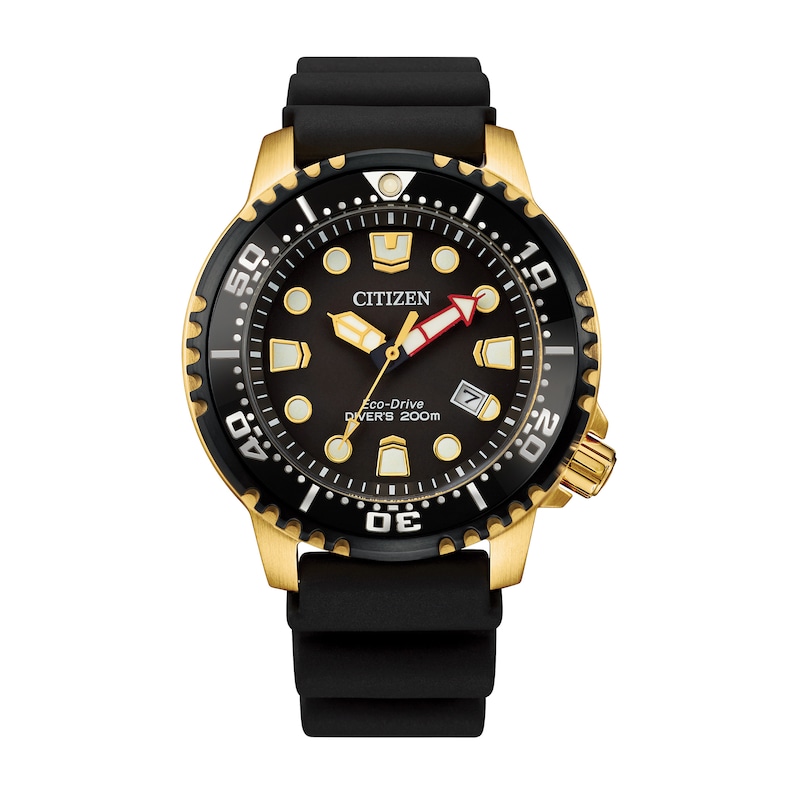 Men's Citizen Eco-Drive® Promaster Diver Strap Watch with Black Dial (Model: BN0152-06E)|Peoples Jewellers