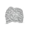 Thumbnail Image 0 of 3.00 CT. T.W. Baguette and Round Diamond Multi-Row Crossover Ring in 10K White Gold