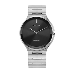 Citizen Eco-Drive® Stiletto Watch with Black Dial (Model: AR3110-52E)