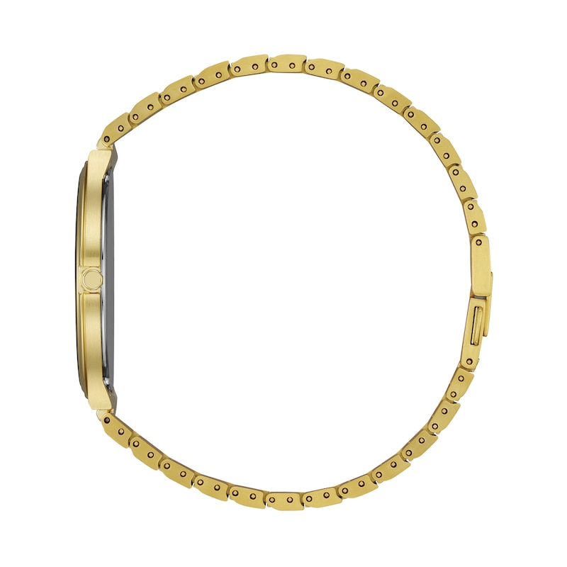 Citizen Eco-Drive® Stiletto Gold-Tone Watch with Black Dial (Model: AR3112-57E)