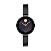 Thumbnail Image 1 of Ladies' Movado Bold® Bangle Champagne Crystal Accent Black IP Watch with Black Mother-of Pearl Dial (Model: 3600775)