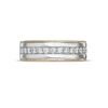 Thumbnail Image 2 of Vera Wang Men's 0.58 CT. T.W. Diamond Vintage-Style Wedding Band in 14K Two-Tone Gold