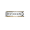 Thumbnail Image 3 of Vera Wang Men's 0.58 CT. T.W. Diamond Vintage-Style Wedding Band in 14K Two-Tone Gold