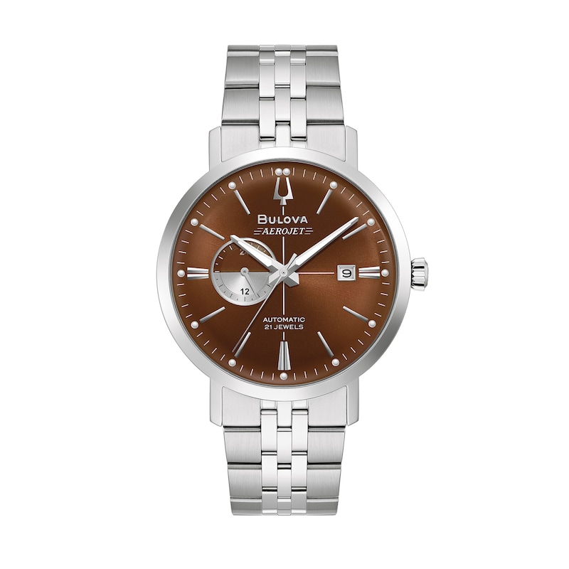 Men's Bulova Aerojet Automatic Watch with Brown Dial (Model: 96B375)|Peoples Jewellers