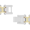 Thumbnail Image 2 of Men's 0.15 CT. T.W. Diamond Multi-Finish Triple Row Industrial Link Bracelet in Stainless Steel and Yellow IP - 8.5"