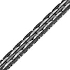 Thumbnail Image 1 of Men's 0.99 CT. T.W. Black Enhanced Diamond Alternating Multi-Row Link Bracelet in Stainless Steel and Black IP - 8.5"
