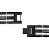 Thumbnail Image 2 of Men's 0.99 CT. T.W. Black Enhanced Diamond Alternating Multi-Row Link Bracelet in Stainless Steel and Black IP - 8.5"