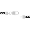 Thumbnail Image 1 of Men's 0.19 CT. T.W. Black Enhanced Diamond Multi-Finish Border ID Bracelet in Stainless Steel and Black IP - 8.5"