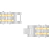 Thumbnail Image 2 of Men's 0.49 CT. T.W. Diamond Alternating Multi-Row Link Bracelet in Stainless Steel and Yellow IP - 8.5"