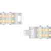 Thumbnail Image 1 of Men's 0.49 CT. T.W. Diamond Alternating Multi-Row Link Bracelet in Stainless Steel and Yellow IP - 8.5"