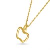 Apple Outline Pendant in 10K Gold