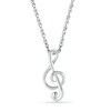 Thumbnail Image 1 of Treble Clef Pendant in 10K White Gold