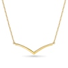 Chevron Necklace in 10K Gold - 17"