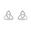 Thumbnail Image 1 of Celtic Trinity Knot Stud Earrings in 10K White Gold