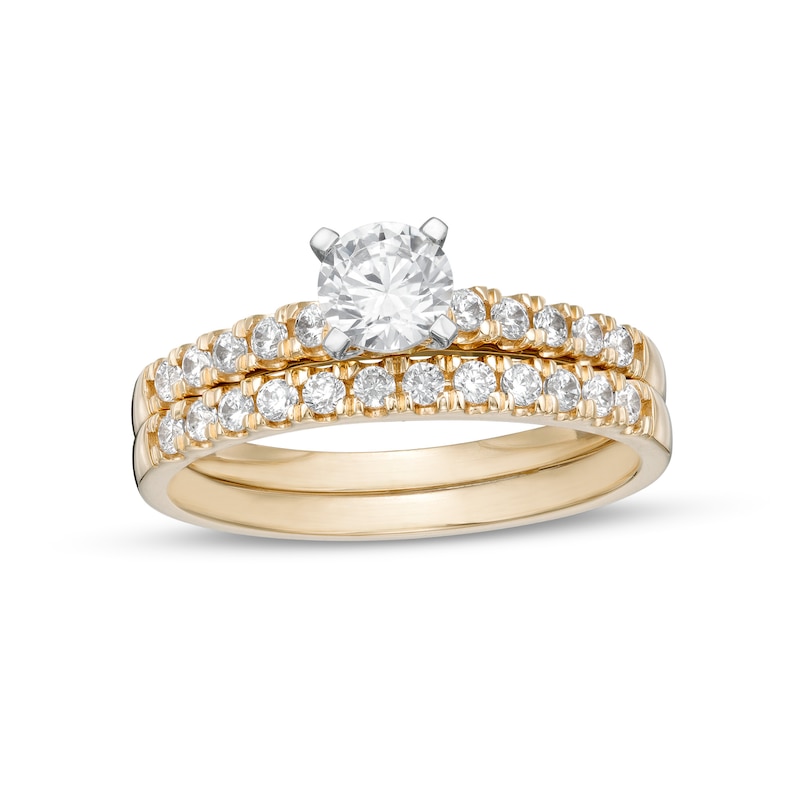 1.00 CT. T.W. Certified Canadian Diamond Bridal Set in 14K Two-Tone Gold (I/I2)|Peoples Jewellers