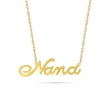 Thumbnail Image 1 of Cursive "Nana" Necklace in 10K Gold - 17.25"