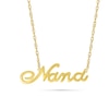 Thumbnail Image 0 of Cursive "Nana" Necklace in 10K Gold - 17.25"