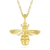 Thumbnail Image 1 of Etched Bumblebee Pendant in 10K Gold