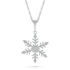 Thumbnail Image 1 of Snowflake Pendant in 10K White Gold