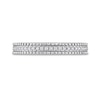 Thumbnail Image 4 of 0.10 CT. T.W. Diamond Multi-Row Beaded Anniversary Band in Sterling Silver