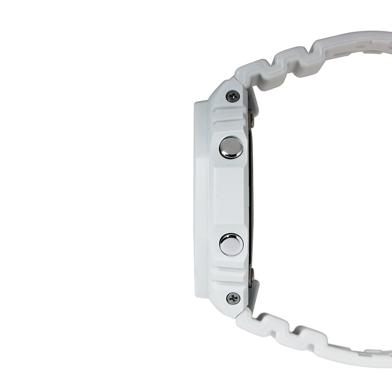 Main Image 2 of Men's Casio G-Shock Classic White Resin Strap Watch with Black Dial (Model: GA2100-7A)