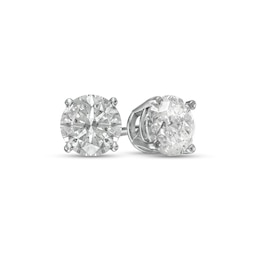 1.20 CT. T.W. Diamond Solitaire Stud Earrings in 10K White Gold