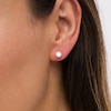 Thumbnail Image 2 of 1.20 CT. T.W. Diamond Solitaire Stud Earrings in 10K White Gold