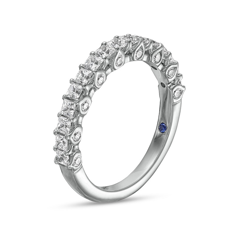 Main Image 2 of Vera Wang Love Collection 0.95 CT. T.W. Princess-Cut Diamond Anniversary Band in 14K White Gold