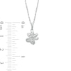 Thumbnail Image 3 of Diamond Accent Paw Print Pendant in Sterling Silver