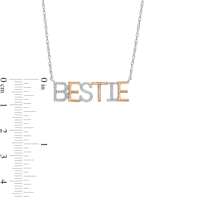 Zales Uppercase Block Letter Charm Name Necklace in Sterling Silver with 14K Gold Plate (1 Line)