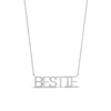 Thumbnail Image 1 of Diamond Accent "BESTIE" Necklace in Sterling Silver