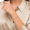 Diamond Accent Butterfly "Mommy" Bolo Bracelet in Sterling Silver – 9.5"