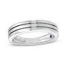 Thumbnail Image 0 of Vera Wang Love Collection Limited Edition 0.065 CT. T.W. Baguette Diamond Trio Wedding Band in 14K White Gold