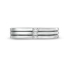 Thumbnail Image 3 of Vera Wang Love Collection Limited Edition 0.065 CT. T.W. Baguette Diamond Trio Wedding Band in 14K White Gold