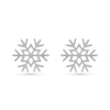 Thumbnail Image 0 of Snowflake Stud Earrings in 10K White Gold
