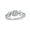 Thumbnail Image 1 of 0.065 CT. T.W. Composite Diamond "MOM" Split Shank Ring in Sterling Silver