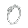 Thumbnail Image 2 of 0.04 CT. T.W. Diamond "Mom" Infinity Arrow Ring in Sterling Silver